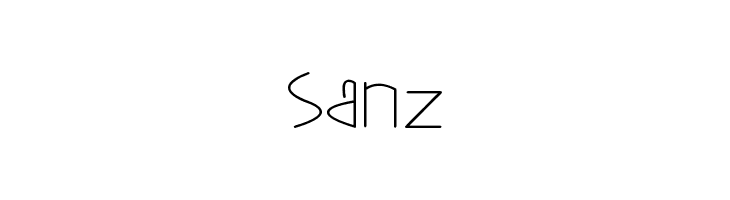 sanz  Descarca Fonturi Gratis