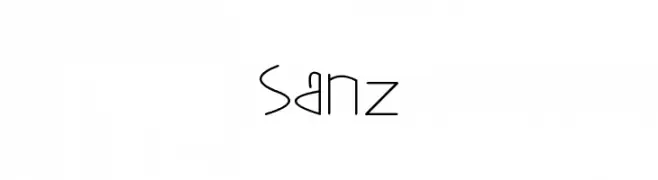 sanz  नि: शुल्क फ़ॉन्ट्स डाउनलोड