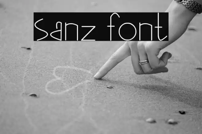 sanz Font examples