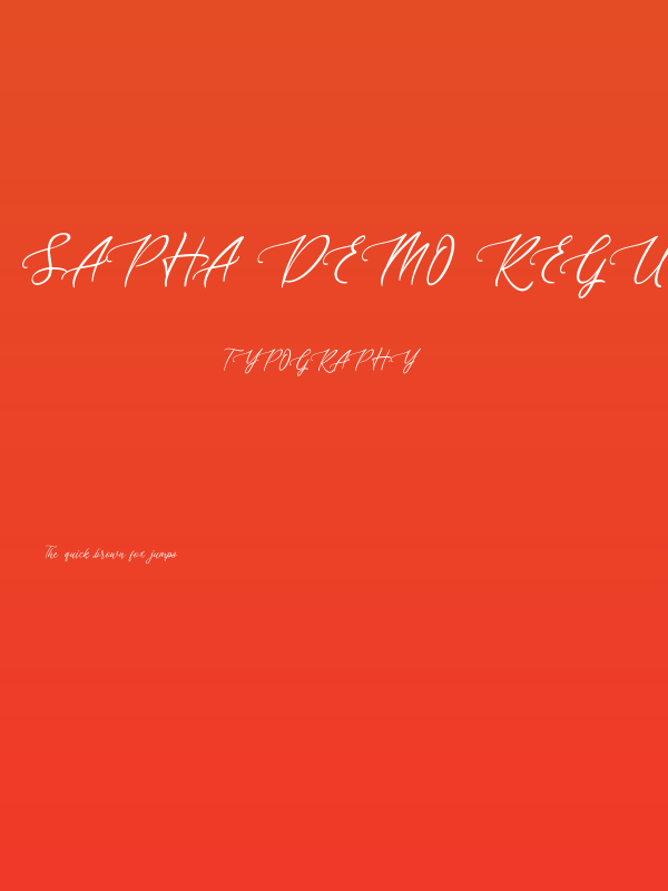 sapha demo Regular Poster