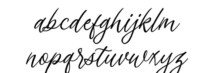 sapha demo Regular Font LOWERCASE