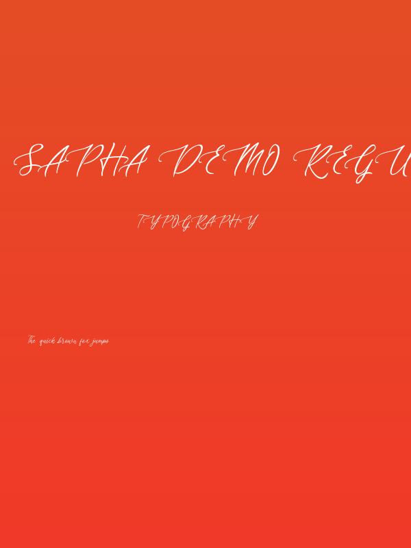 sapha demo Regular Poster