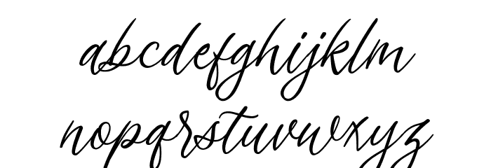 sapha demo Regular Font LOWERCASE