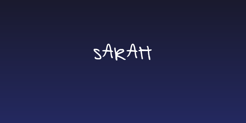 sarah Social Header