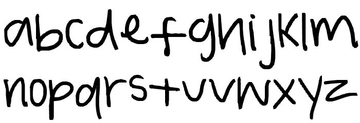 sarah Font LOWERCASE