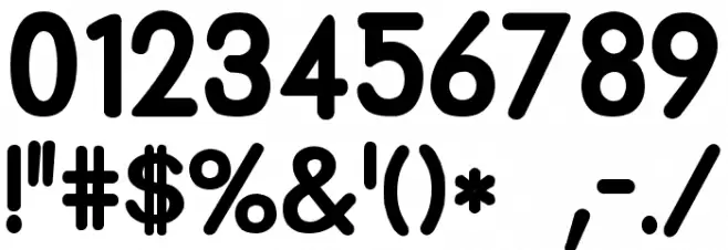 saru [sRB] Font OTHER CHARS