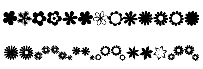 saru's Flower Ding [sRB] Fonte MAIÚSCULAS