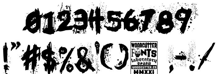 satan's island Font OTHER CHARS