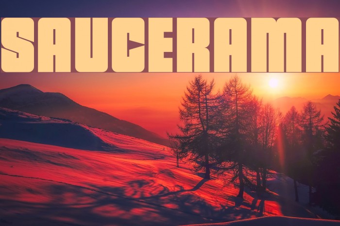 saucerama フォント examples