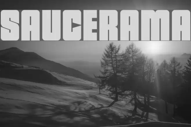 saucerama Font examples