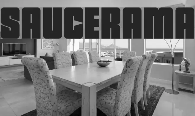 saucerama Font examples