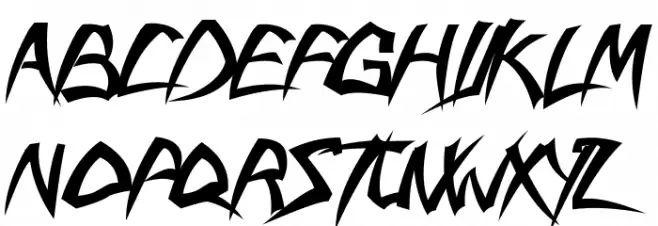 savatage Font UPPERCASE