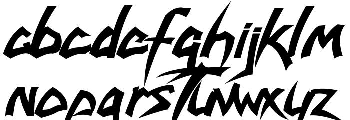 savatage Font LOWERCASE