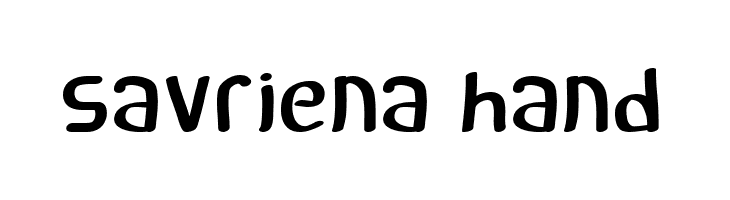 savriena hand  免费字体下载