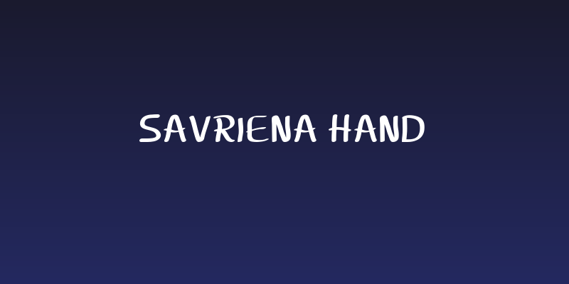savriena hand Social Header