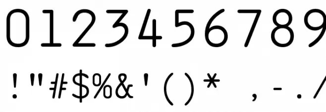 saxMono Polices AUTRES CHARS