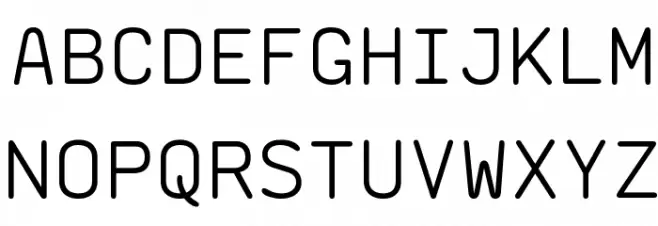 saxMono フォント 大文字