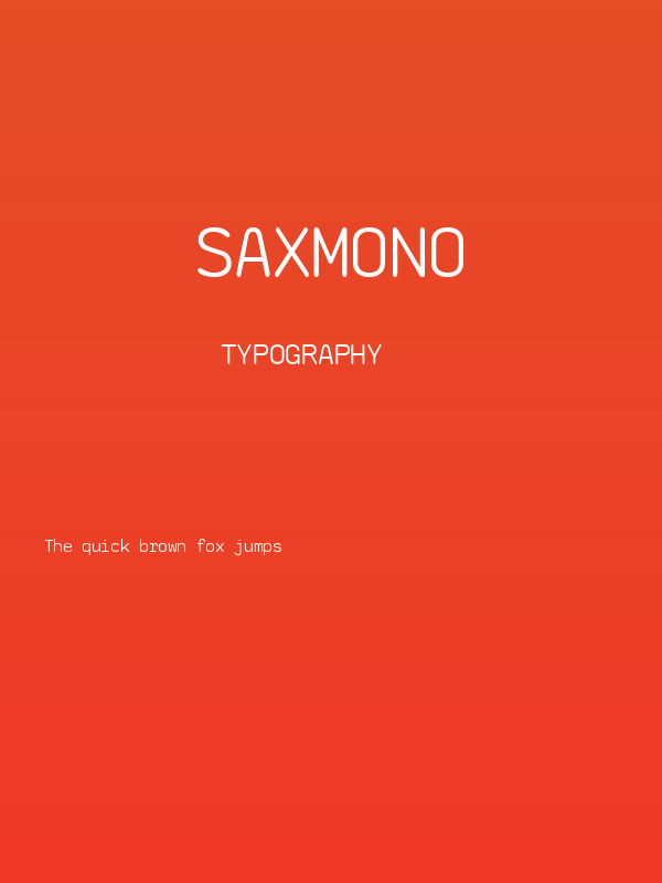 saxMono Poster