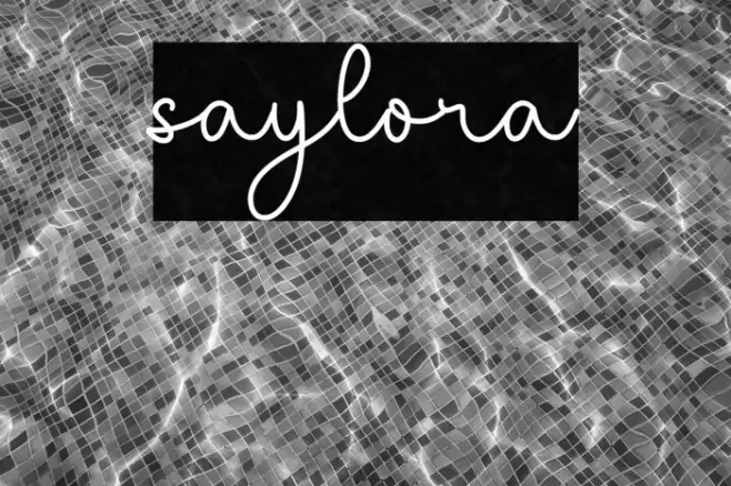 saylora Font examples