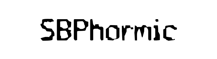SB Phormic  フリーフォントのダウンロード
