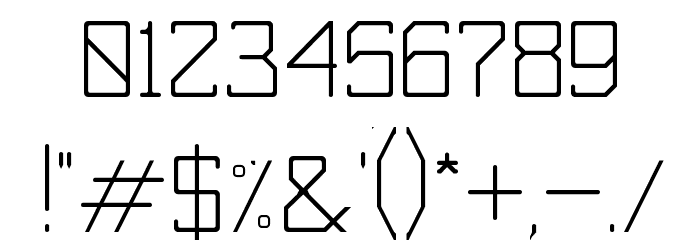 SBModernStd Regular Font OTHER CHARS