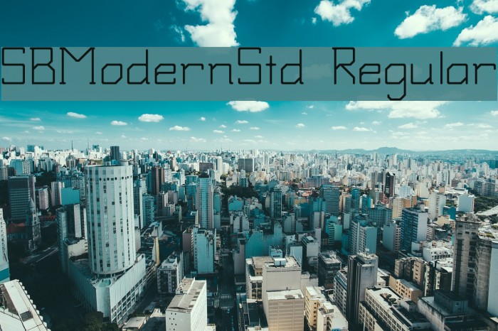 SBModernStd Regular Font examples
