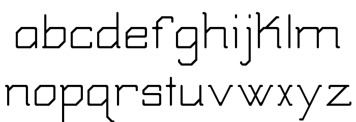 SBModernStd Regular Font LOWERCASE