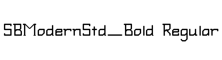 SBModernStd_Bold Regular  les polices de caractères gratuit tlcharger