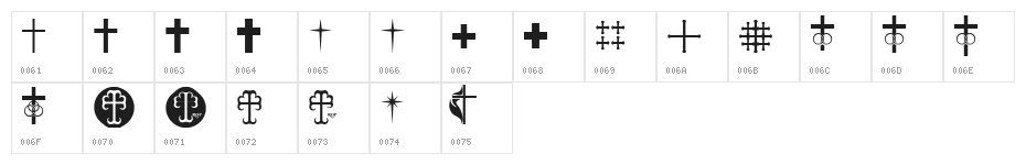 sB Cross Character Map