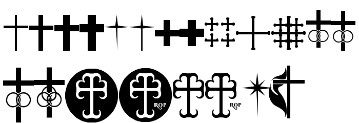 sB Cross Font LOWERCASE
