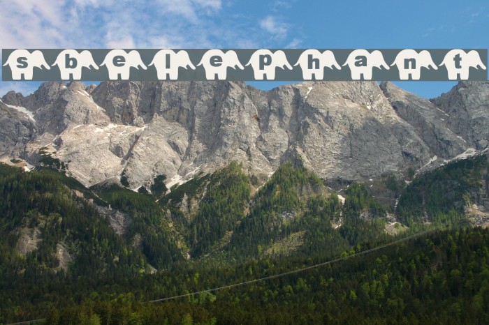 sbelephant Font examples