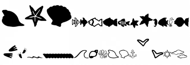 SC By The Sea Schriftart Groß