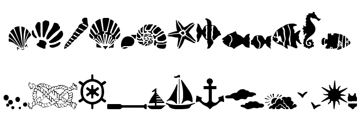 SC By The Sea Font LOWERCASE