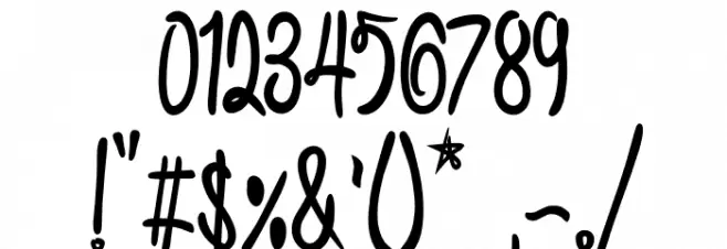 SC Gretchin And Timmy Font OTHER CHARS