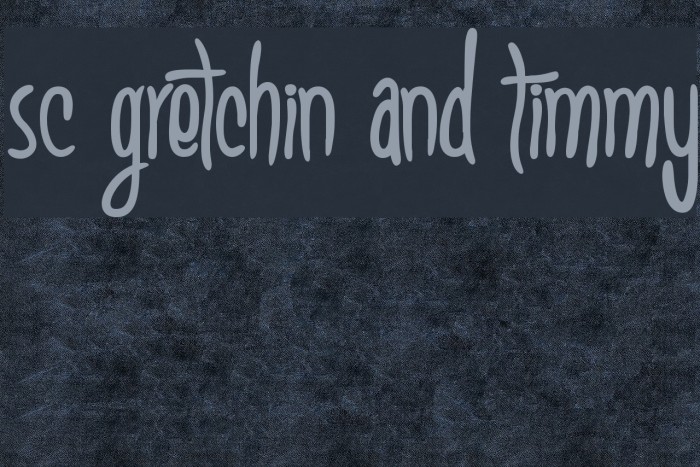 SC Gretchin And Timmy Font examples