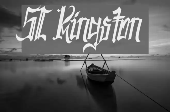SC Kingston Font examples