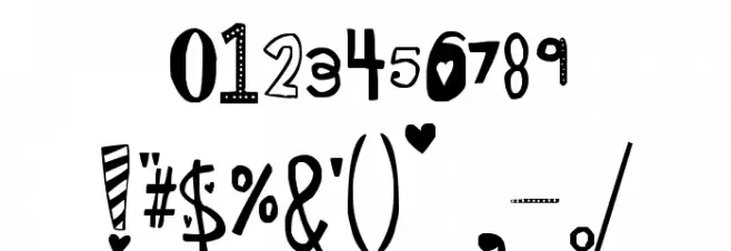 SC Manipulative Lovers Font OTHER CHARS