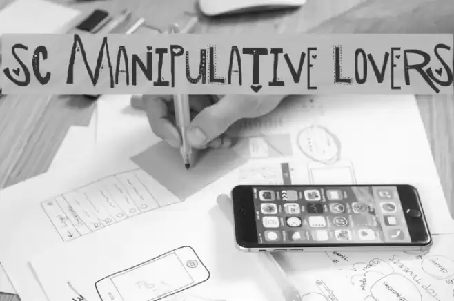 SC Manipulative Lovers Font examples