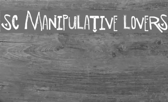 SC Manipulative Lovers Font examples