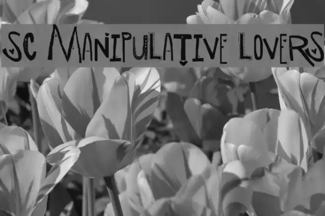 SC Manipulative Lovers Font examples