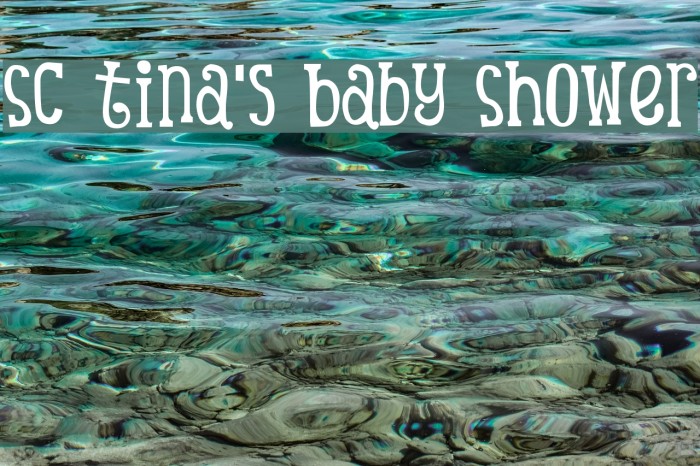 SC Tina's Baby Shower Font examples