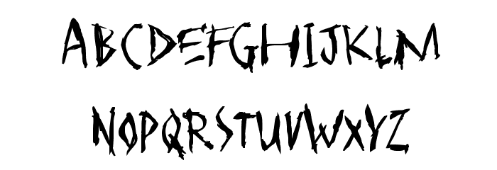 SCARFACE Font LOWERCASE
