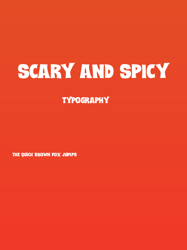 SCARY And SPICY Poster