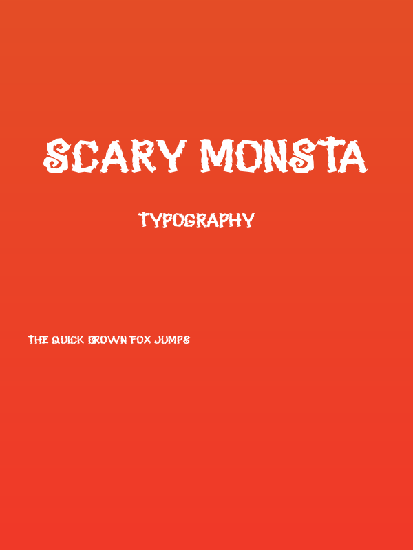 SCARY MONSTA Poster