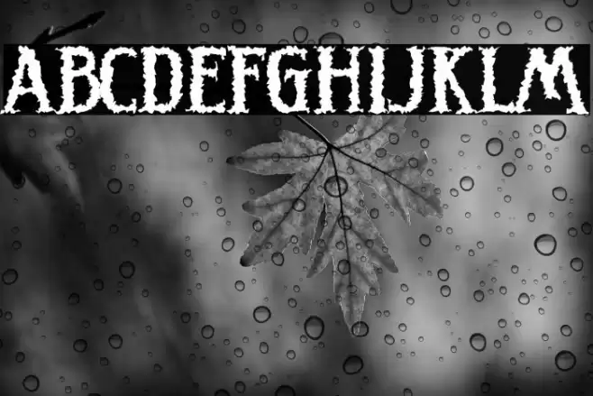 SCARY NIGHT - Personal Use Font examples