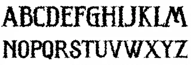 SCARY NIGHT - Personal Use Schriftart Kleinbuchstaben