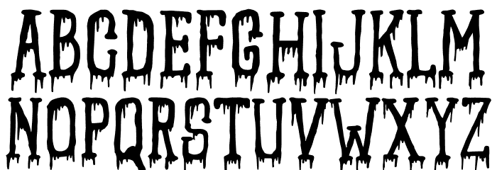 SCARYNIZO DECORATIVE Font LOWERCASE