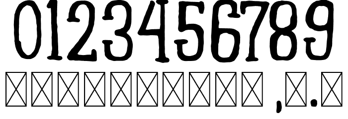 SCARYNIZO Font OTHER CHARS