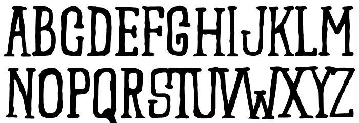 SCARYNIZO Font LOWERCASE