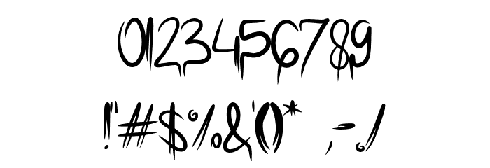 SCARYOFHORROR Font OTHER CHARS